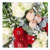 Beyaz Gül ve Gerbera Aranjmanı Pearl Elegance