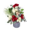 Beyaz Gül ve Gerbera Aranjmanı Pearl Elegance
